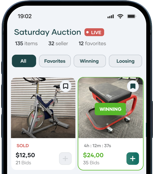 Weekly Auctions - Join our Saturday auctions